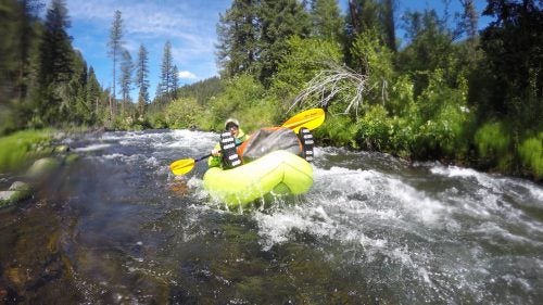 The greatest thing about the Pacific Northwest is how much accessible adventure hides in the creases of its maps. Yearning for a quick fix of nowhere recently, Outside correspondent Tim Neville and I beelined for the Wenaha-Tucannon Wilderness, a remote, often-overlooked area in northeast Oregon that’s best known for rattlesnakes, searing summer heat, and monster bull trout that lurk in the cold, clear water of the fast-running Wenaha River.
Our plan was simple: Hike in a few miles in, then float 22 miles back to a car using packrafts we’d rented from Jackson Hole Packraft. In three days, we got all the adventure we wanted, and were ready to jockey a writing desk again.