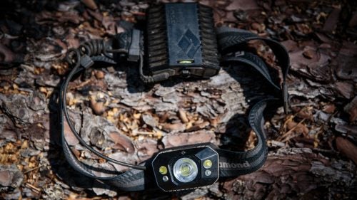 Hotshots work 16-hour shifts, so they have to prepare for the dark. Mecham likes the Black Diamond Icon headlamp. Its 320 lumens allows him to see the top of 100-foot trees. It also takes AA batteries—the only size available for resupply at a typical fire camp.