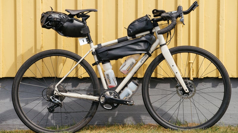 Erik Nohlin's Specialized Sequoia loaded down.