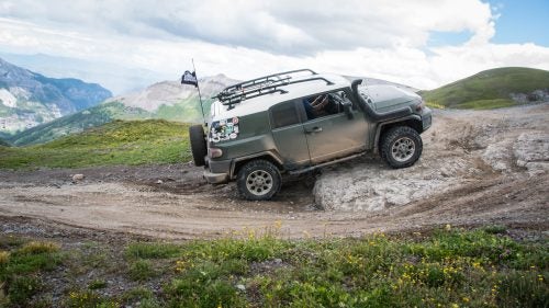 Climbing Imogene Pass, the second-highest pass in Colorado.