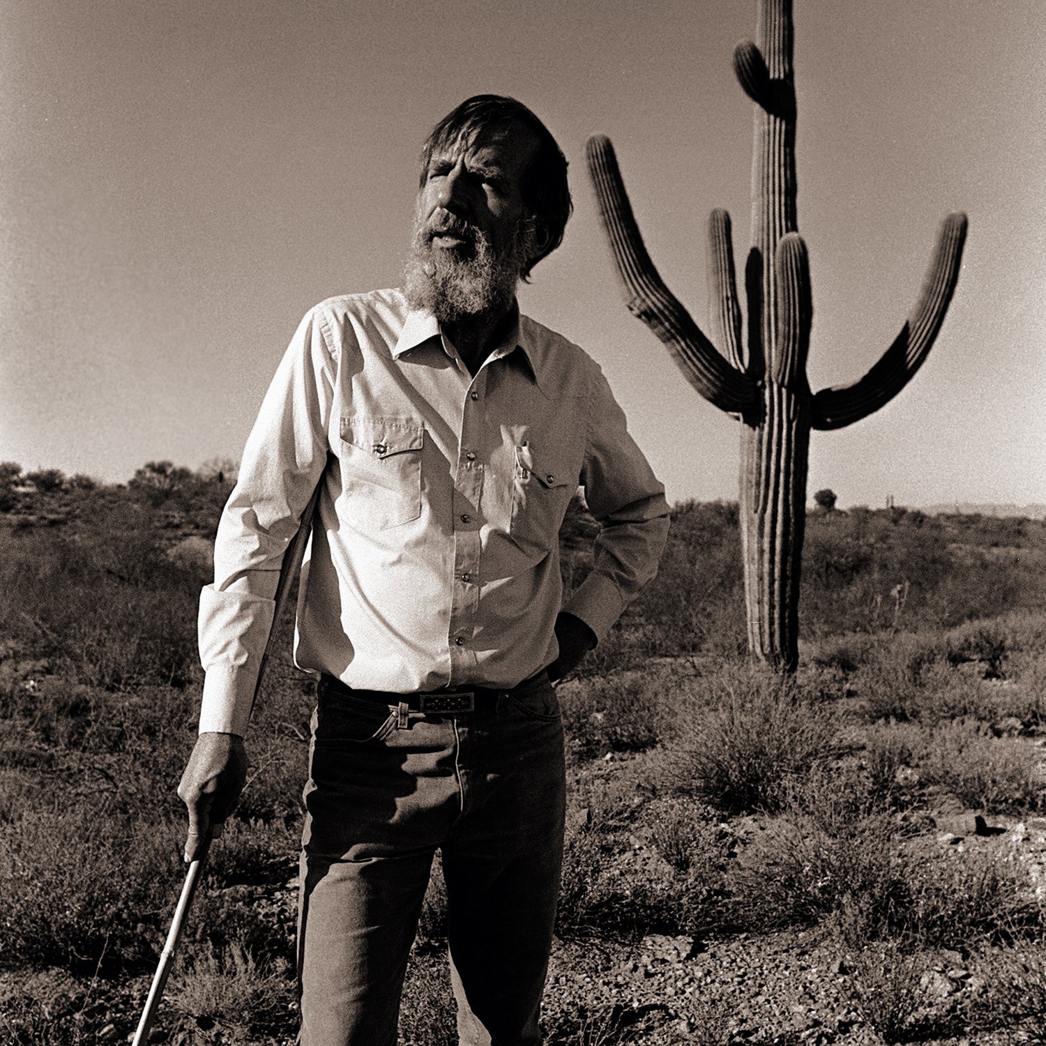 Edward Abbey in 1987, two years before his death.