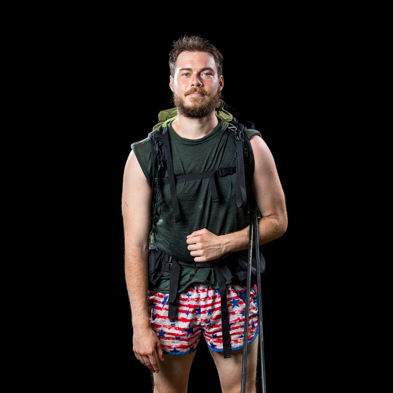Trail Name: Boyardee
Age: 27
From: Ferndale, Michigan
How did you get your trail name? I got it because I cooked “fancy” for a hiker. I fried bacon bits and had sriracha and olive oil since the start. It’s a bit of a play on how bad the food still was and how fancy I was trying to be with it. When a buddy saw this, he called me Boyardee.
What has been the hardest part of the hike so far? Pennsylvania has been the most mentally challenging. It is boring, there is shitty liquor and beer, the fucking rocks are ass, the ticks are bad, and there are no views of anything but farmland. It just blows.
What’s your motivation? It’s difficult to say what motivated me. I don’t really feel motivated ever, but when I decide to do something, I do it. I decided to hike. My reasons have changed, but I think my biggest reason is so I have something I tried that is difficult and know I did my best.
