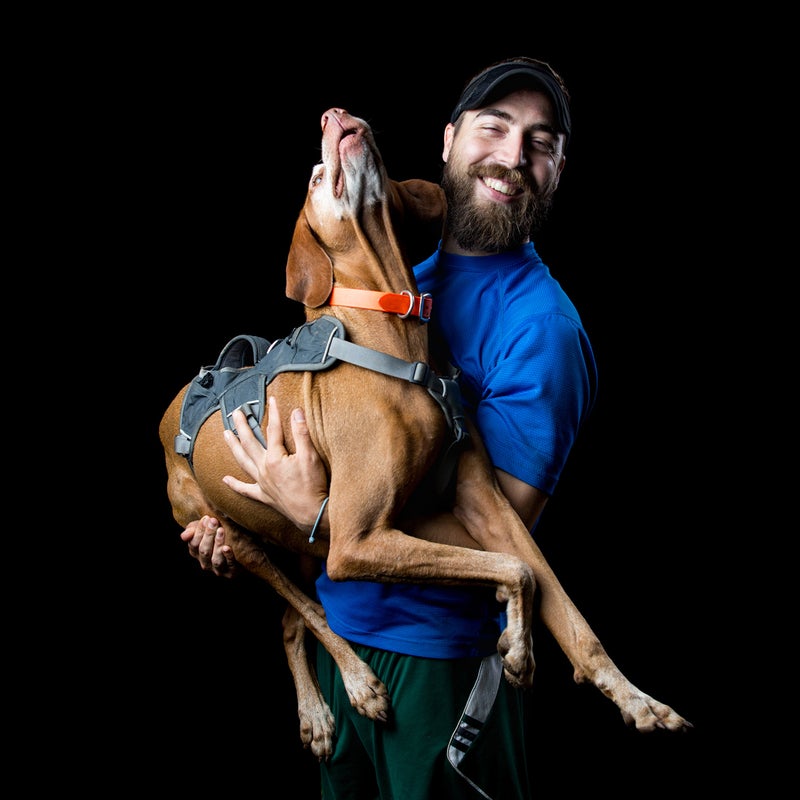 Trail Name: Hermano, and the dog is Wide Load
Age: 32 (Wide Load is 6)
From: Houston, Texas
How did you get your trail name? The group I was hiking with when I started was about ten years younger than me and kept calling me the big brother of the trail fam. Hermano means brother in Spanish. The Spanish part came from me being Texan. I think. I call Huckleberry “Wide Load” because of his huge doggie saddlebags!
What has been the hardest part of the hike so far? The hardest part of the hike is the hike. Most people see the highlight reel via social media and other sources. The hard part is everything in between that you don’t see. The daily grind of hiking in all conditions and terrain every single day.
What’s your motivation? I lost my job as a petroleum geologist due to a massive layoff at the oil and gas company I worked for. Hiking the trail has long been something I wanted to do, just never had the time or money until now. I think a lot of my motivation comes from the beautiful experiences along the way and for the sense of accomplishment if I finish.