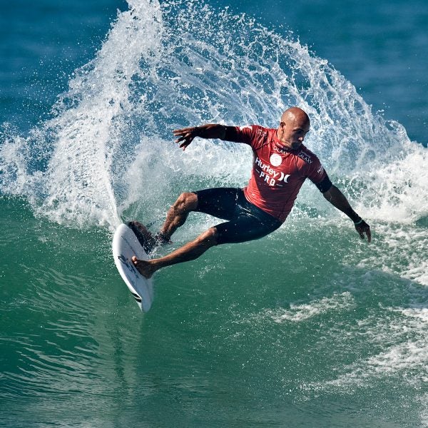 Kelly Slater, who will be 48 in four years, says he wants to compete in the new surfing event at the next Olympics.