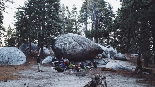 I loved this campsite and its setting against the rocks. Hikers are always gathering to eat and hang out. It was very cool to see strangers always happy and eager to be around one another.