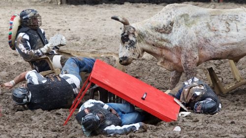 The most popular event at the Louisiana State Penitentiary's annual Angola Prison Rodeo may very well be Convict Poker. After a bull is released into the arena, the last inmate not to leave the poker table is deemed