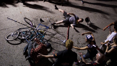 Tall bike jousting is a popular—and sometimes hazardous—competition held each summer as part of the Dead Baby Downhill bike festival in Seattle. It’s like the medieval sport with the huge, pointy sticks, but instead of horses, jousters’ steeds come in the form of bikes that have been welded or otherwise altered to be, well, taller. Bruised bodies and egos are often soothed with copious amounts of cheap beer.