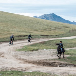 The Mongolia Bike Challenge may be the most demanding mountain-bike race on earth. Started in 2010 as a ten-day event with multiple stage lengths in excess of 100 miles, the route takes riders through remote and mountainous terrain teeming with wild horses and with little in the way of course marshals—it’s each racer’s responsibility to carry a GPS tracking device. On August 20, 65 starters toed the line for what is now a six-day race with a long stage of 82 miles. The favorites included the defending champion, Italian World Cup racer Nicholas Pettina; Cory Wallace, a Canadian who won three straight years before Pettina and is arguably the top stage racer in the world; and Payson McElveen, a 23-year-old pro and first-time entrant from Austin, Texas, now living in Durango, Colorado. The week was a dogfight, with the top trio attacking each other from the first stage to the final 15-mile time trial. Ultimately McElveen came away with the win. Barcelona-based Italian photographer Paolo Martelli documented the race. “Mongolia, to me, is about getting far, far away to try to get closer to yourself,” he says.Photo: “We saw kids on horses running around all the time,” McElveen says. “Those people live on horses. You’d see five- or six-year-olds on big horses sometimes, but a lot of time they seemed to have horses their size.”
