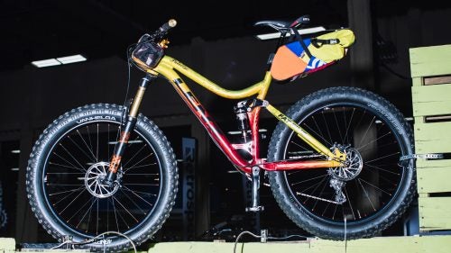 Okay, first off, Fatillac is inarguably the best name ever for a plus- or fat-size full-suspension bike. But even before I knew the name, back when I saw the prototype and marketing materials last year, it was probably the model that most excited me. This 100mm alloy frame can fit four-inch tires on either 26- or 27.5-inch rims (or standard-size 27.5+ wheels) and accommodates anything from a 140mm to 180mm fork. It’s true that there are several good full-suspension fat bikes on the market already, including the excellent Salsa Bucksaw, but the Lenz bikes I’ve ridden have been exceptional climbers, which should be a welcome change for ordinarily piggy fat bikes. And that big front end should make for some seriously raucous descending capabilities. I also love that the Fattilac will be available in a 29-plus build (with a RockShox RS-1 fork), which might be the only such model out there. Big wheels plus big suspension should equal even bigger fun. The frame is $2,600, but that also includes a Cane Creek DB inline rear shock.