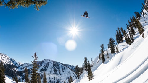“Rice airs one out over the perfect gulley gap in a session that became pretty iconic as the opening of the film. This shot was taken from where Wheeler was posted up in his green ghillie suit to blend into the tree he was shooting from. It was typical Rice, just pushing and pushing, hiking back up, wrecking, then hiking up again until he stomped the trick. It’s the shot in the film where Rice flies over the slo-mo Phantom 4K, and it’s just an amazing shot.”