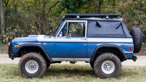 This year is the 50th anniversary of the Ford Bronco, and Paul Perry has been celebrating by taking his ’77 Bronco to Overland events on the East Coast. He spent 21 years turning this rig into an off-road beast, adding aftermarket touches like a Warn full-float rear axle, Atlas 4-speed transfer case, a 4R70W overdrive transmission, custom steel bumpers, and a Warn 9000 winch.