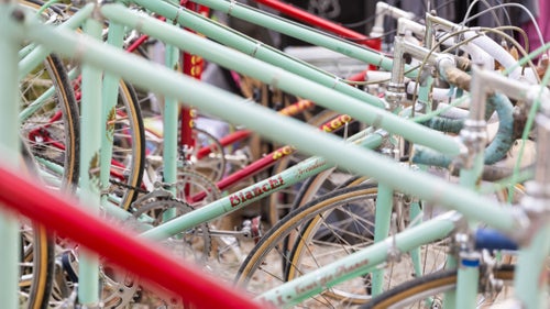 There was also a vintage bike market at the event. It offered a staggering array of bikes, kit, and components, from complete vintage rides to obscure bottom brackets and brake pads.