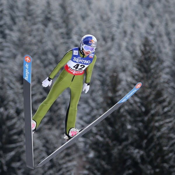 Hendrickson was the first woman to ski jump in the Olympics.