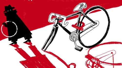 “I got my quick-release front wheel jacked outside a house party in Oakland one time. Locked it to a parking sign pole and was away from it for like an hour and a half. I then had to carry my wheel-less bike on my back to the BART station, then hump it on my shoulders a mile-and-a-half uphill from downtown San Francisco to my apartment in the middle of the night.” — Greg Thomas, Associate Online Editor