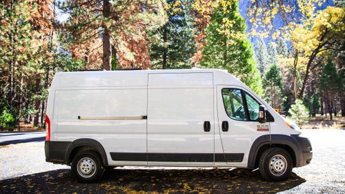 The new steed. “I don’t think van life is particularly appealing,” Honnold says. “You know, it’s not like I love living in a car, but I love living in all these places. I love being in Yosemite. I love being, you know, basically wherever the weather is good.”