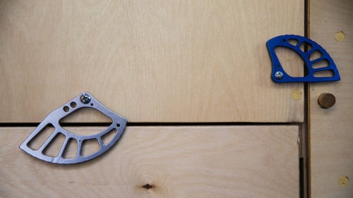 Honnold uses repurposed Black Diamond cam lobes to keep the van’s drawers closed while driving.