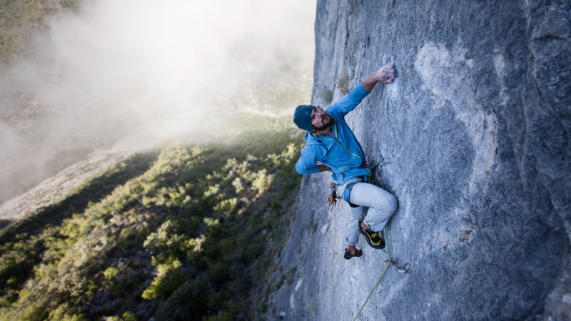High above El Potrero Chico.