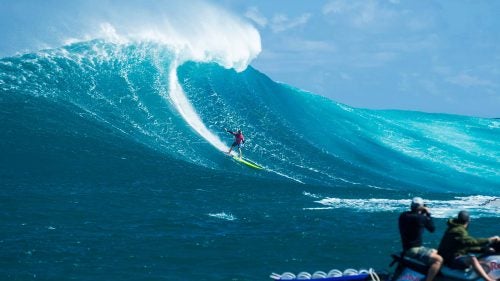 Paige Alms rode all the way into the channel, getting the highest score among the women during the prelims.