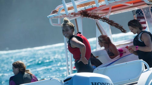 Felicity Palmateer smiles as she prepares to compete in the finals.
