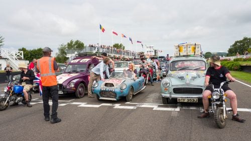 The next morning, the field, which included roughly 300 vehicles and 1,000 participants, gathered on the racetrack for a full lap before departing for Mongolia.