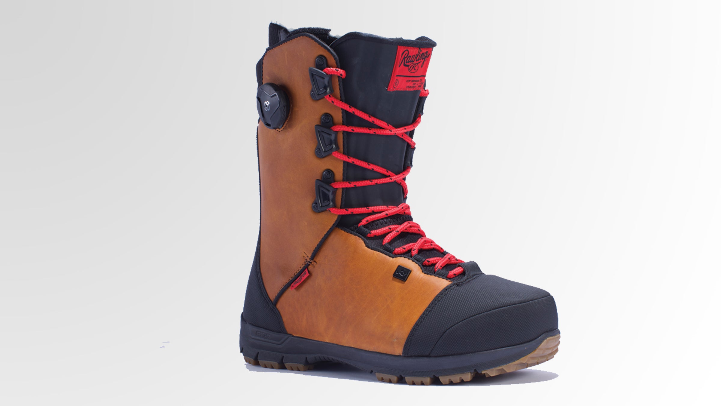 Snowboard boots to match your baseball glove.