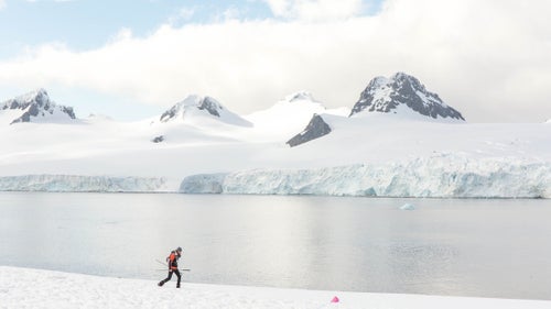 Despite the physical and mental travails that runners were subjected to, there was ample time to appreciate the scenery. “Jaw-dropping. Mind-blowing,” says Koudele. “You could hear parts of snow breaking off of glacial terrain and dropping into the sea.”