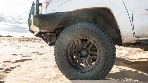 The Stealth 6 wheels will take a beating off-road, but they won’t weigh your truck down if you also want to use it as a daily driver. They start at 21 pounds—comparable to what comes stock.