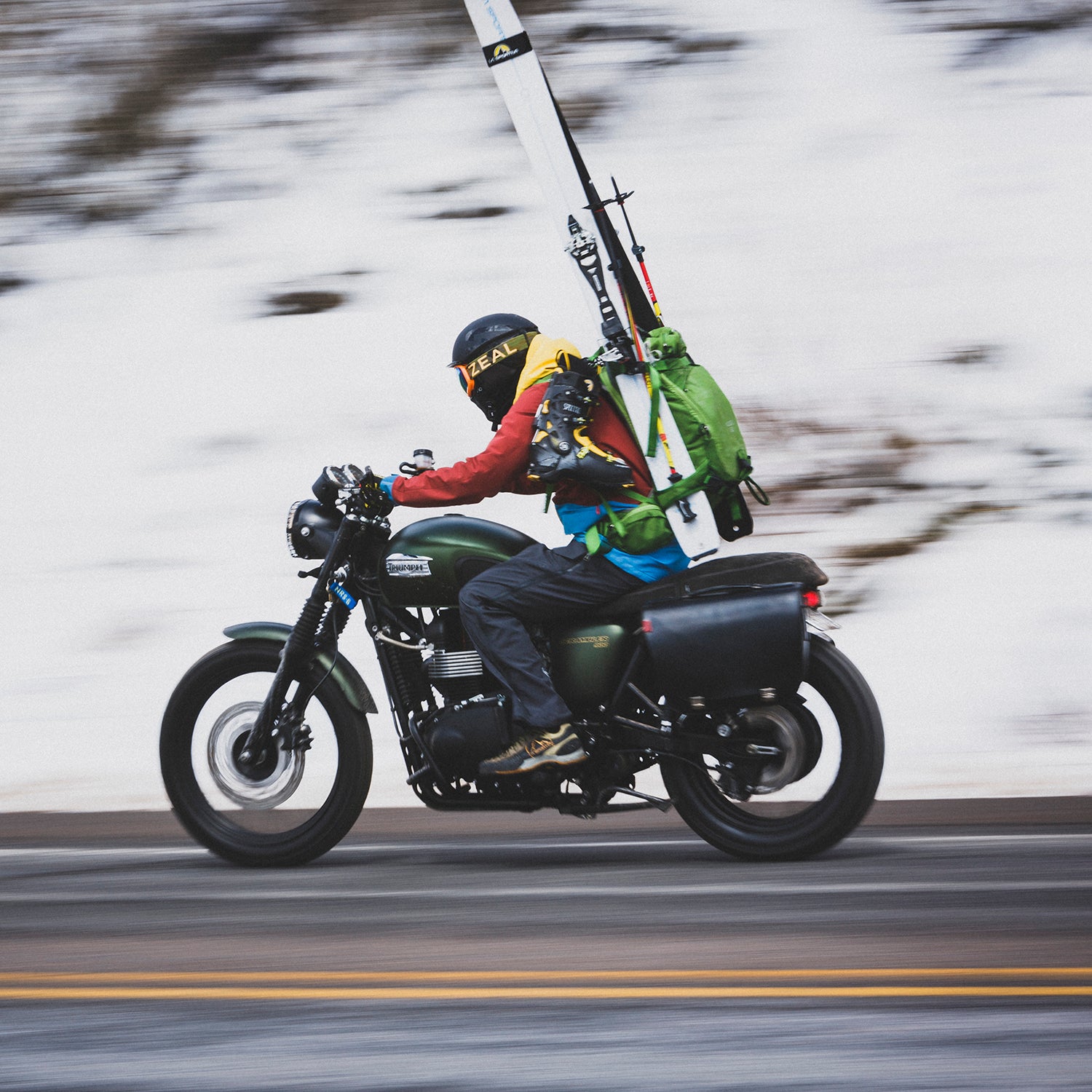 Chasing pow.
