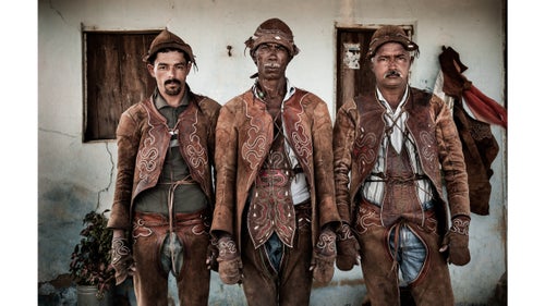 The cowboy culture of the American West takes a historical backseat to every other region in the Americas. But whether in Texas or Brazil, the core of a cowboy is the same: a connection between man, animals, and the land. Uruguay-based photographer Luis Fabini spent the last decade photographing these men across North and South America and has narrowed down thousands of images into a new book called Cowboys of the Americas. Here, Fabini shares some his favorites images and characters from book. Photo: Vaqueiros in Brazil. Their handmade leather armor not only protects the men from the burning sun, but also shields them from bare branches and long, sharp needles of the surrounding bush.