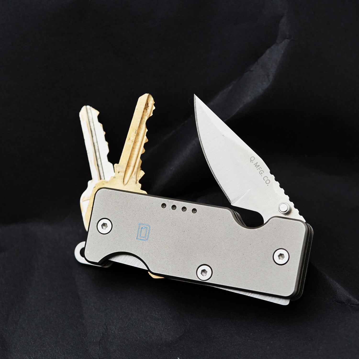 The Mini-Q multitool will help you organize your keys.