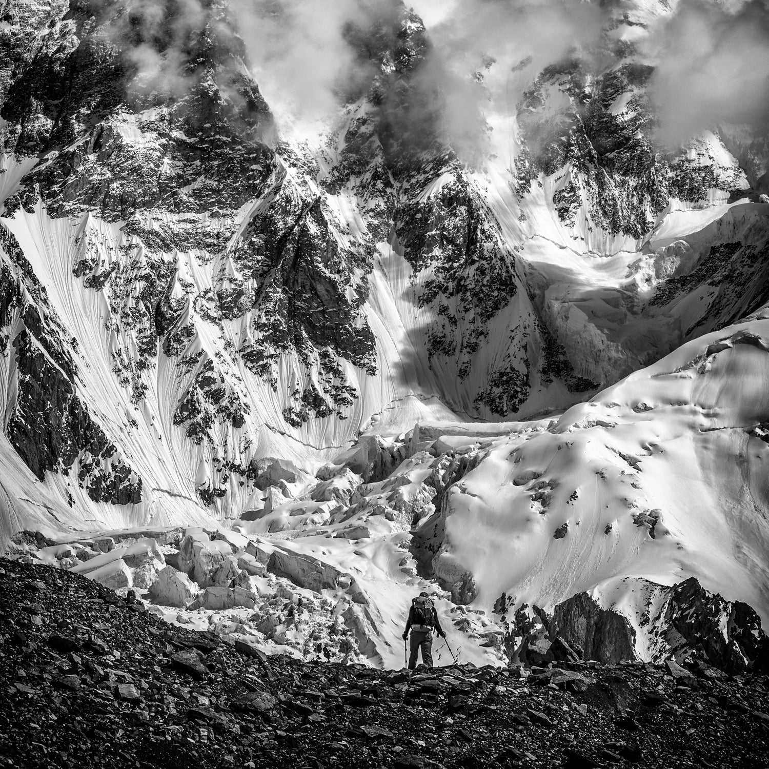 The K2's daunting peak has turned many climbers back the way they came.