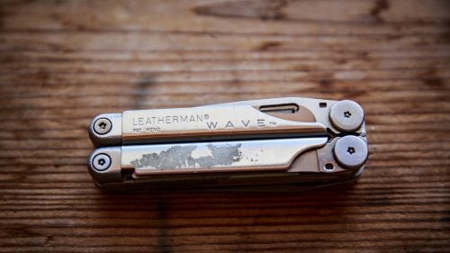 Leatherman Wave Multitool
McElroy bought her Leatherman from a pawn shop in Reno, Nevada, during her rookie season as a Squaw patroller. She keeps it strapped to the front of her vest. Her favorite tool is the saw, which she uses to cut frozen and broken caution signs.