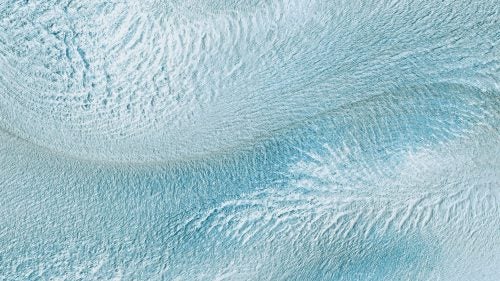 The Perito Moreno Glacier is located in Santa Cruz Province, Argentina. The 97‐square‐mile ice formation stretches for 19 miles in length. Approximately three square miles are shown in this image. The entire frozen field of ice represents the world’s third largest reserve of fresh water.