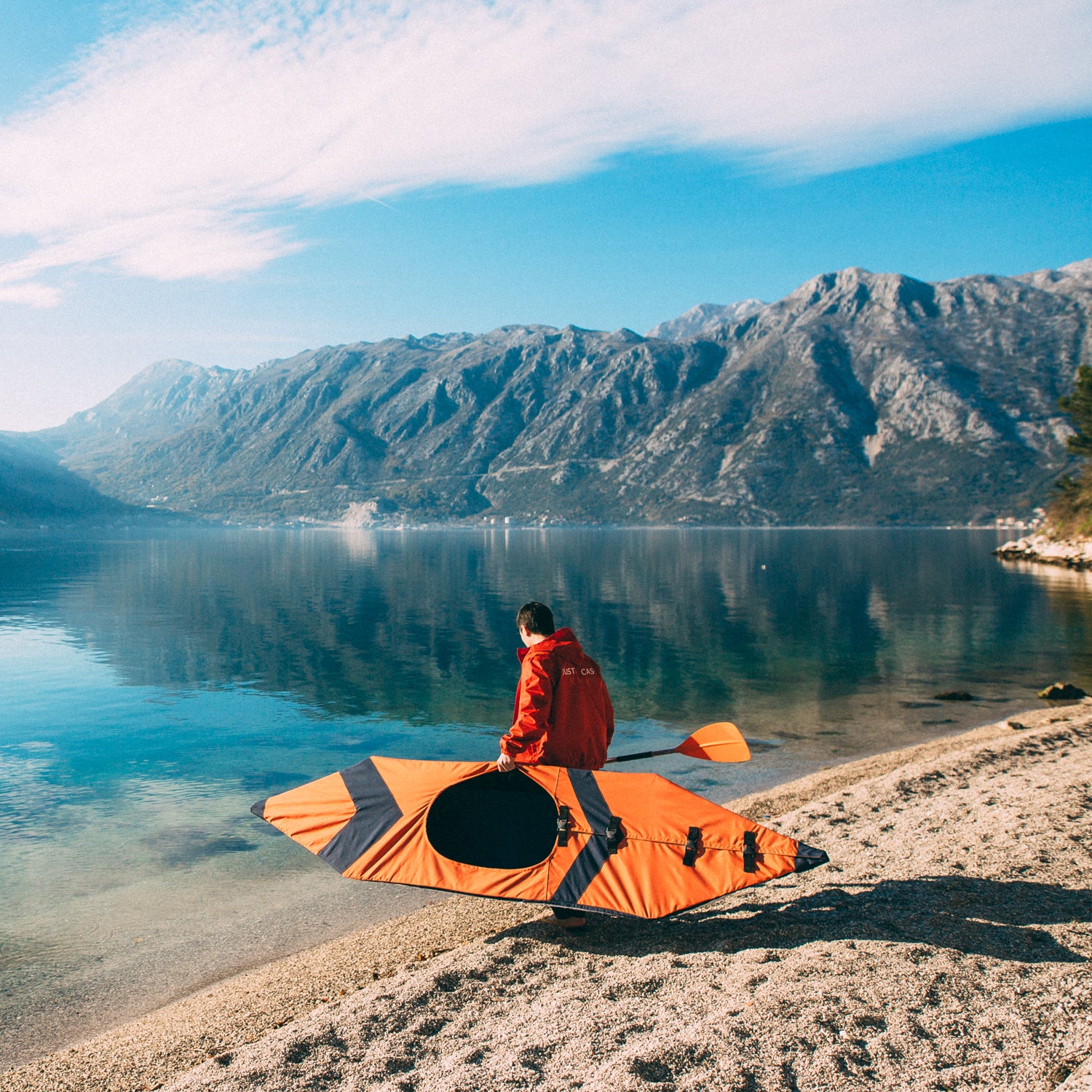 The Justin Case Kayak is portable enough to bring along on any adventure.