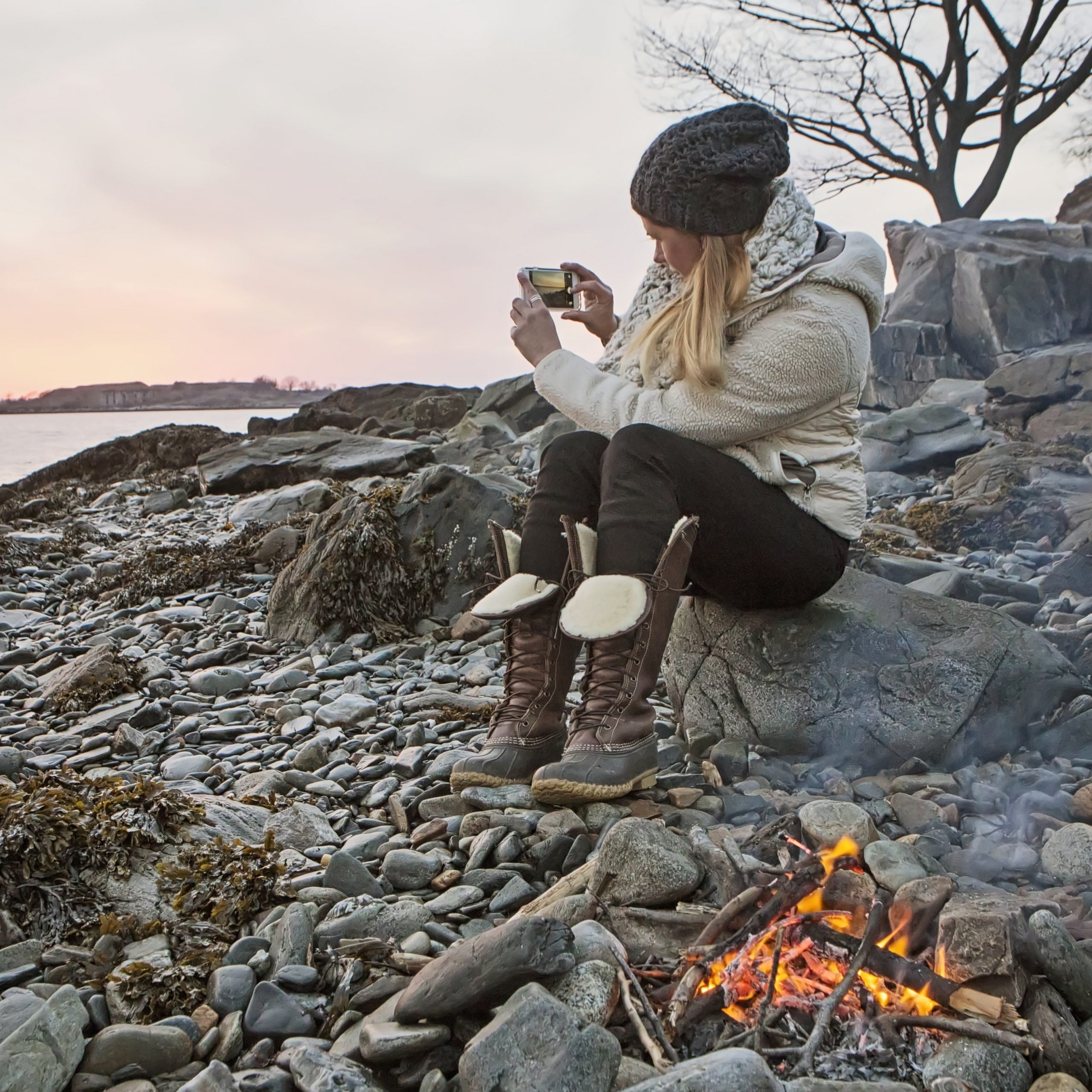 Using a cell phone while exploring the outdoors has both its pros and cons.