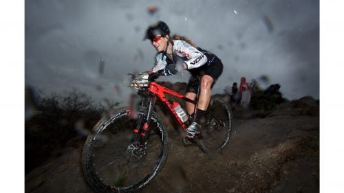 Tucson’s own Cayley Brooks of team Beers, Babes, and Boys shows everyone how to descend a slab in the rain.
Full race results and all the info you need for next year is on the race’s website.