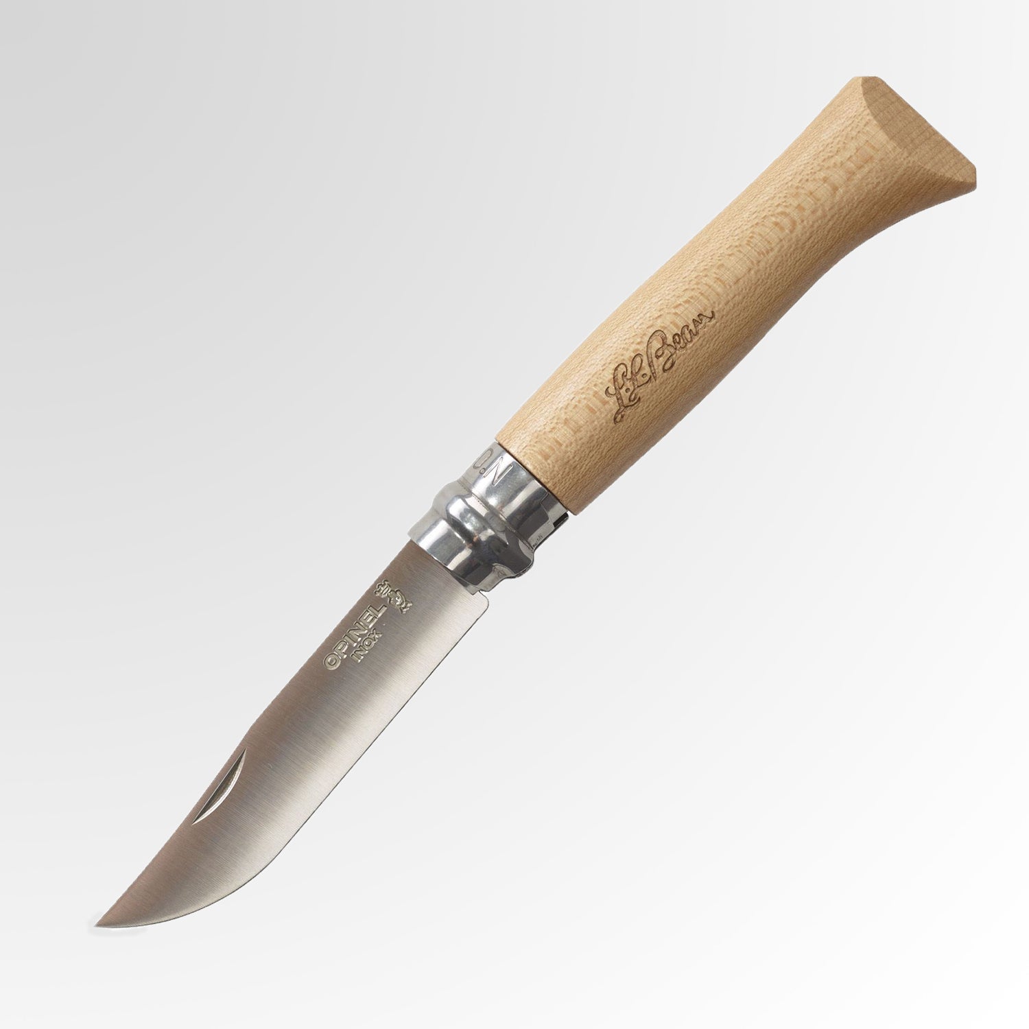 The wood in this knives handle is from a tree that was cut down in northern Maine a century ago.