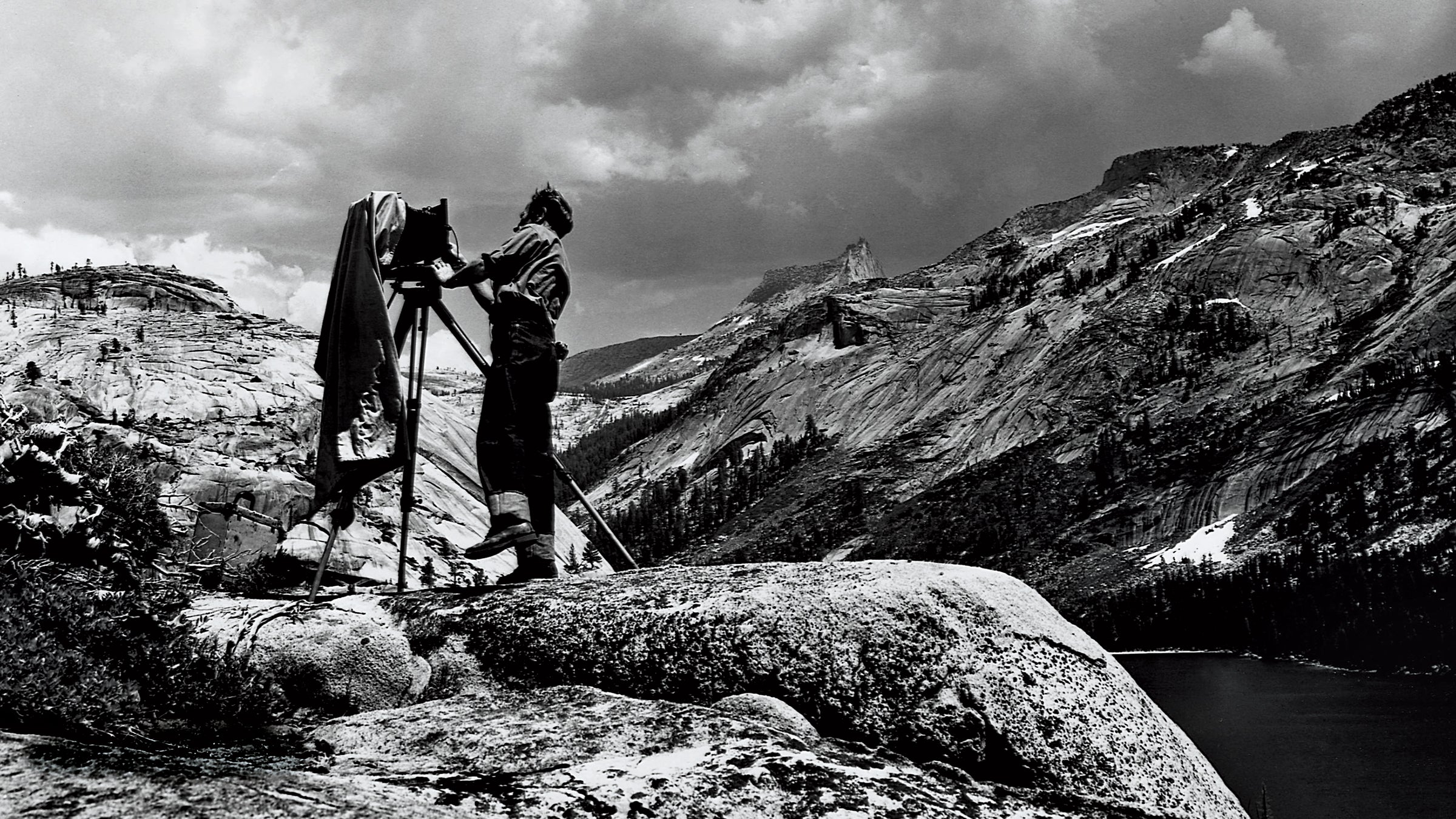 Edward Weston in Yosemite National Park, 1937.