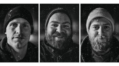 Three of Park City’s grooming staff (left to right): Will Frantz, Leo Caporelli, and Noah Trunnel.