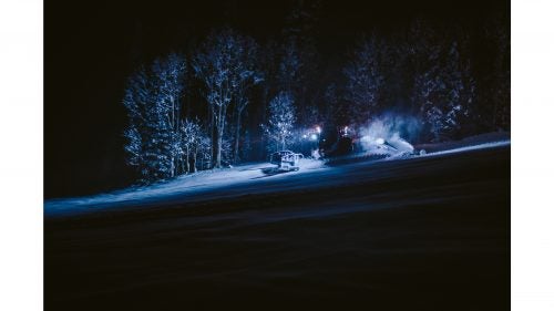 It’s easy to forget the work that goes on behind the scenes to prepare, maintain, and repair our ski hills. This winter, Salt Lake City–based photographer Will Saunders embedded with Park City’s night shift ski-cat crew, who are responsible for making the corduroy on one of the largest collections of groomed runs in the country.
Saunders: Almost every groomer I talked to said the best perk of the job was seeing the sunrise each morning. However, when the sun begins to rise, so does the pressure. All cats must be off the mountain by 9 a.m. As the deadline nears, the radio fires off updates of what needs to get finished before the lifts open. Once the first skiers are in line, all the cats scurry back to the warehouse, not to be seen again until midnight.