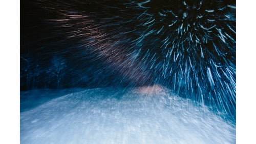 When the snow is really coming down and the cats are going full speed (15 miles per hour), you get the Star Wars effect. Even though the groomers know this mountain like the back of their hand, it’s easy to get disoriented when traveling around the mountain at night with only about 30 feet of visibility. Communication over the radio and staying in a group helps keep everyone on the right track.