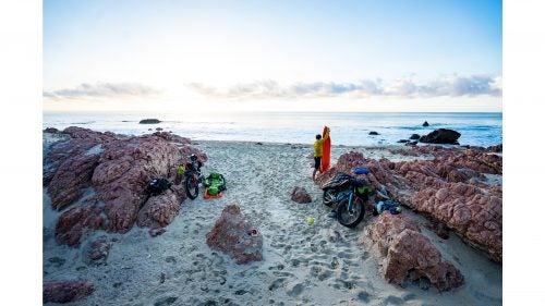 Waking up on the beach to watch the sunrise over the ocean was something we looked forward to every morning. With nobody in sight for miles and only the sound of crashing waves, we enjoyed a peaceful start to each day.