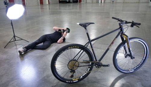 “The JB Racer 29er is my roots. If you are just going to go do a 50-mile ride, this is a great bike for that,” says Tony Pereira, co-founder of Breadwinner Cycles in Portland, Oregon. All Breadwinners are custom fit—no stock sizes. This model, with custom-spec’d Columbus Zona tubing, is hung with SRAM Eagle and the RockShox RS-1.