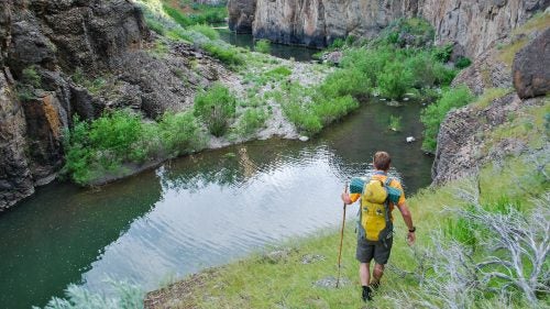 In August 2015, four marketing professionals drove a bright yellow 1976 GMC RV named Teddy north from Nevada into the Owyhee Canyonlands—an area larger than Yellowstone, tucked into Oregon’s sparsely inhabited southeastern corner. As employees of Portland footwear company Keen, their mission was to generate public support for a decade-long grassroots campaign to protect the 2.5-million-acre swath of volcanic moonscapes, redrock canyons, bighorn sheep, and pristine rivers with a national monument designation by documenting its beauty (and yes, probably sell a few shoes in the process). But when this remote quarter of America finally garnered the nation’s attention six months later, it was for the armed occupiers who took over the neighboring Malheur National Wildlife Refuge in a statement against federal land protections.
As President Obama left office, the West's largest intact tract of wilderness remained vulnerable to industrial development. The wildlife refuge occupation rekindled strong anti-public land sentiment and, in Washington, a new Congress aiming to rewrite the rulebook on public lands may open the area to mining, petrochemical, and other interests with a simple vote. These are worrying developments for the Oregon Natural Desert Association (ONDA), a leading member of a coalition of conservation groups and advocates that includes the Pew Charitable trusts, the Sierra Club, and the Wilderness Society. And with the current political climate, they’ll likely have to find a new path forward. But as these photos show, protecting the Owyhee’s primal grandeur is worth the effort.