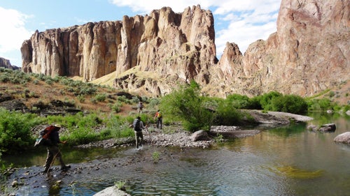 More of a concept than an official route, the Oregon Desert Trail travels 750 miles through the state’s most sparsely populated public lands and legal rights-of-way. Entirely unmarked, the 200 miles that pass through the Owyhee Canyonlands are some of the route’s most rugged thanks to numerous river crossings and canyon scrambles, not to mention frequent rattlesnake sightings.