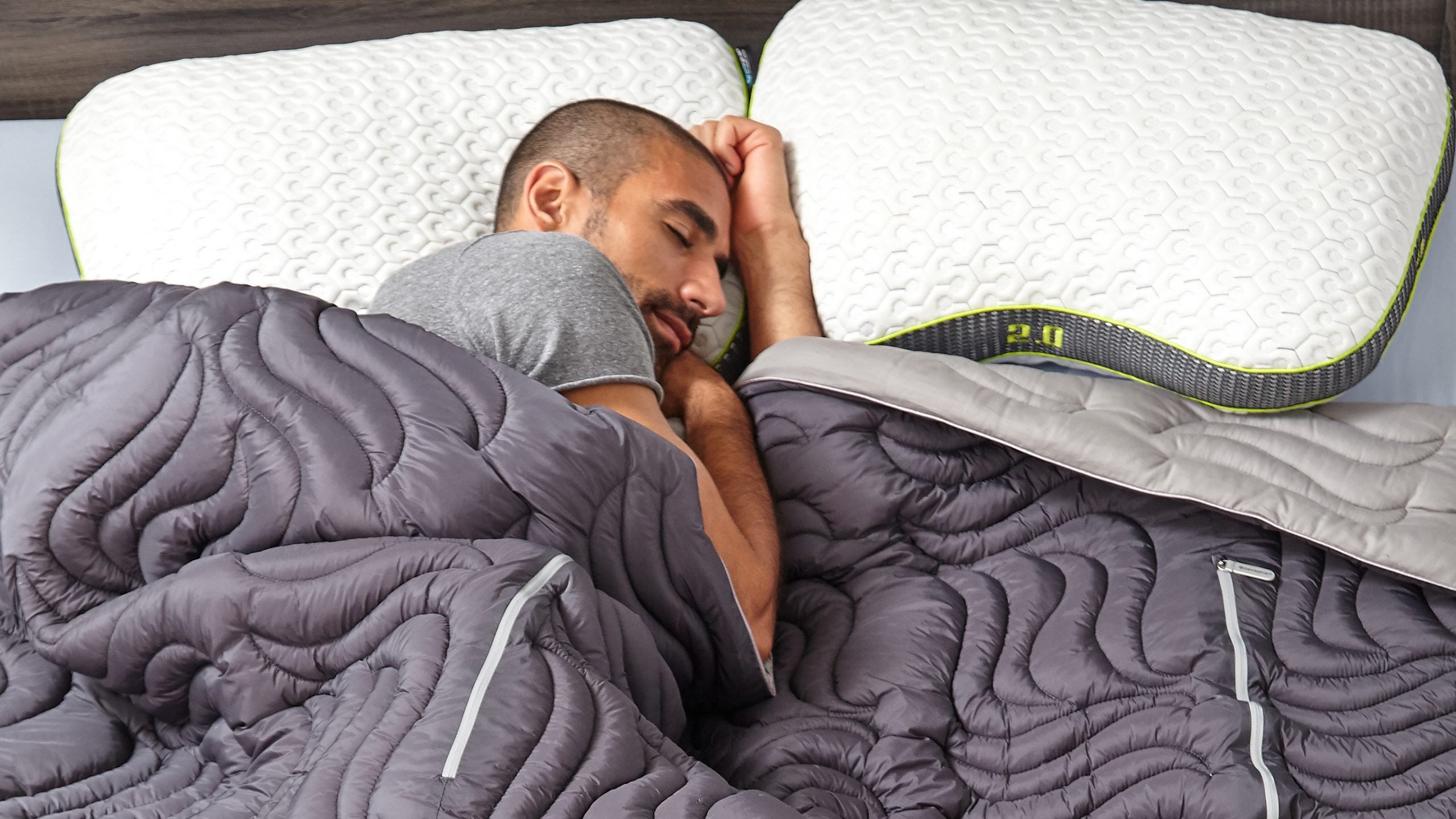 BEDGEAR pillows help ventilate heat from the body to aid recovery. 