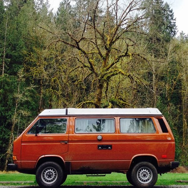 The vanagon Burke rented via Turo.