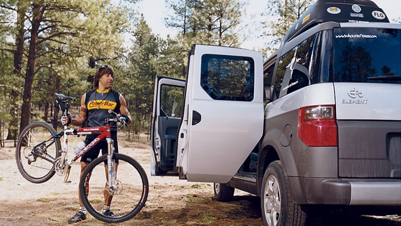 Breathing machine: Multisport champ Steve Ilg outside Flagstaff, Arizona.