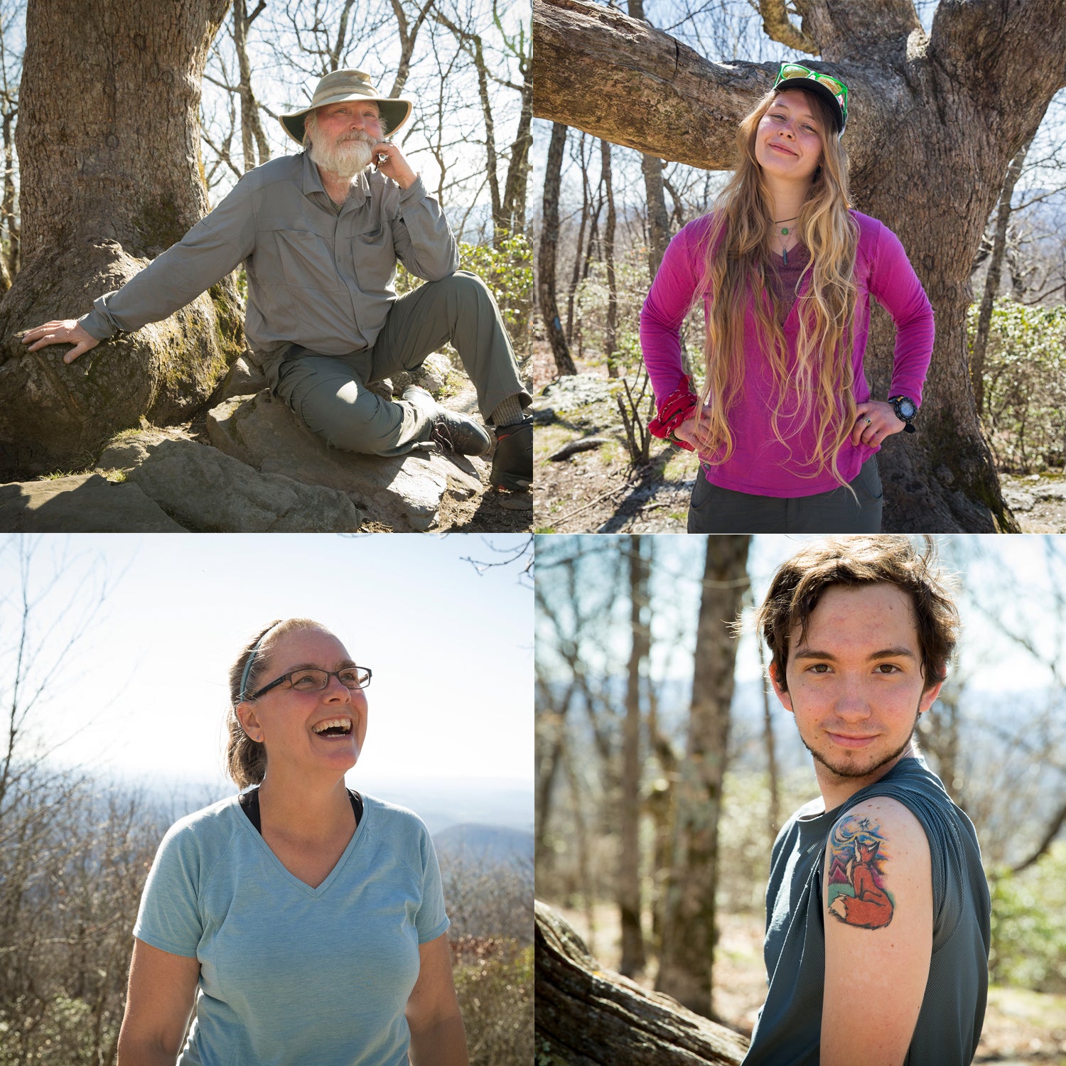 Each year, thousands of people attempt to go all 2,190 miles of the Appalachian Trail as it winds through 14 states. This year, the Appalachian Trail Conservancy estimates that 3,400 individuals will attempt a thru-hike, making it one of the busiest years in the trail’s history. Already 1,500 people have set out from the trail’s southern terminus—Springer Mountain, in Georgia—on their way to Maine’s Mt. Katahdin. Among them are retirees, teenagers, endurance athletes, and recent amputees. They come from as far away as New Zealand and South Africa and and hail from a variety of backgrounds. Only about 25 percent of them will finish the six-month journey. We met up with a few of these hopefuls as they set out.