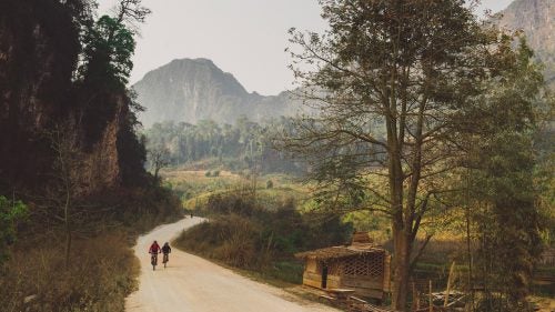 During the ride, they camped and stayed in hotels and locals’ homes.